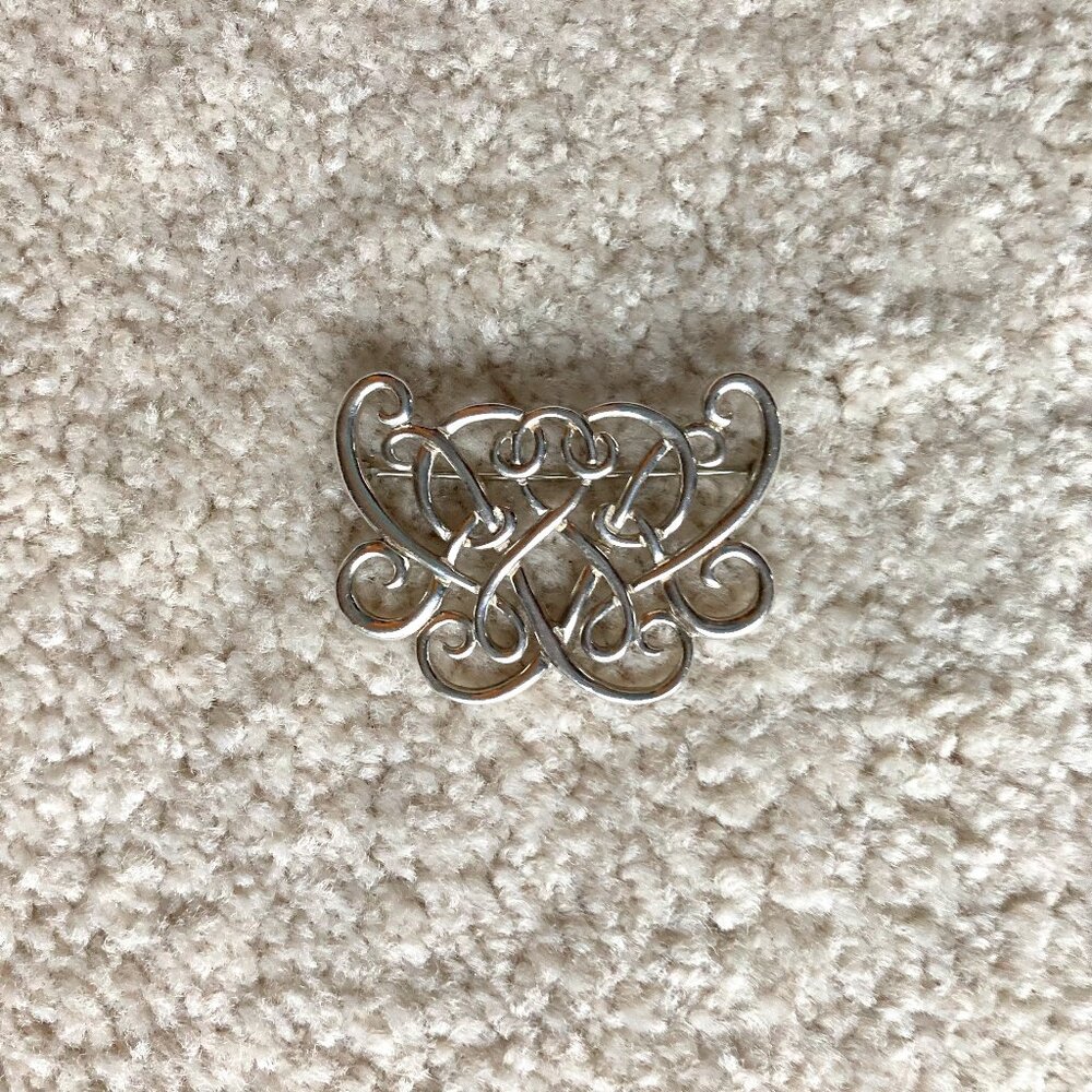 IC James Craig Vintage Sterling Silver Brooch
